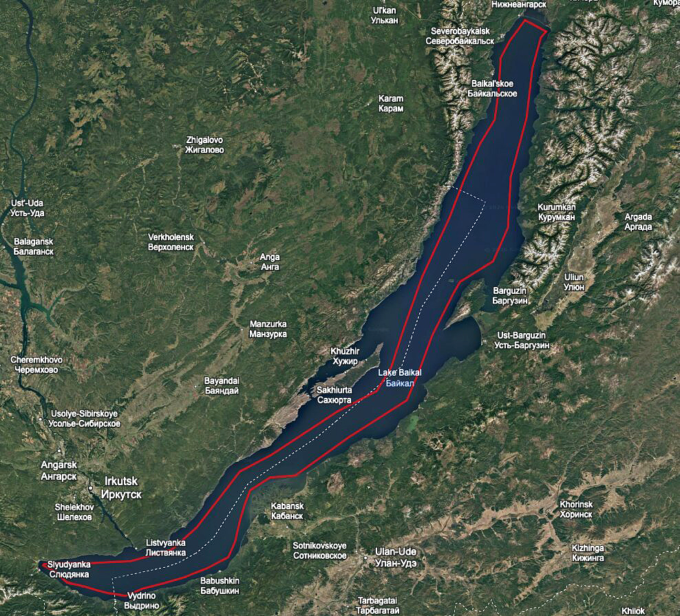 map of Baikal