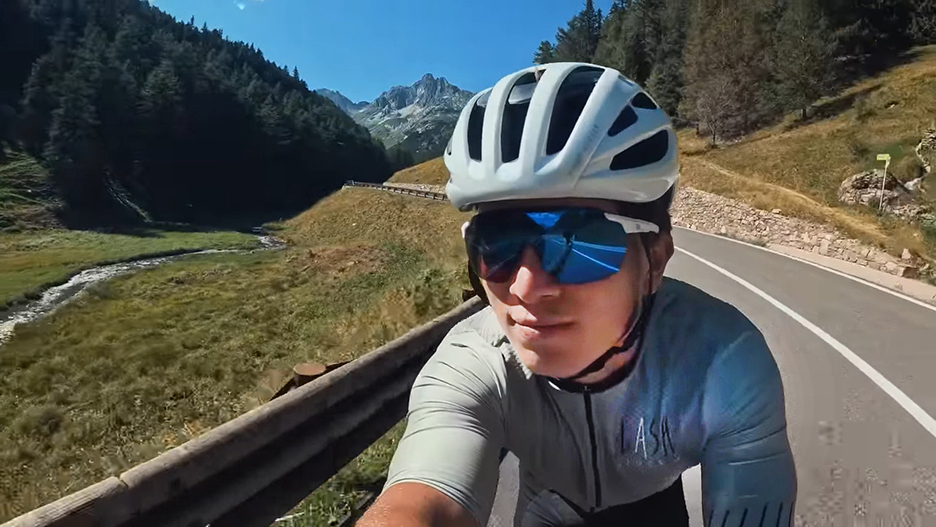 selfie of cyclist