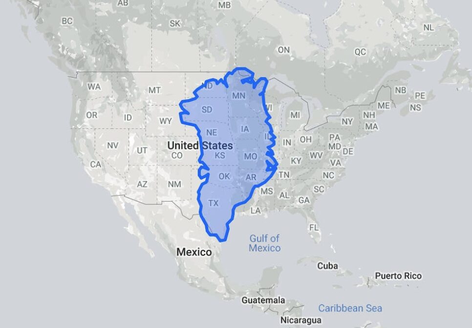 greenland size comparison