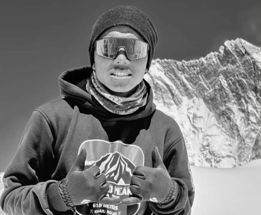 young sherpa mountaineer