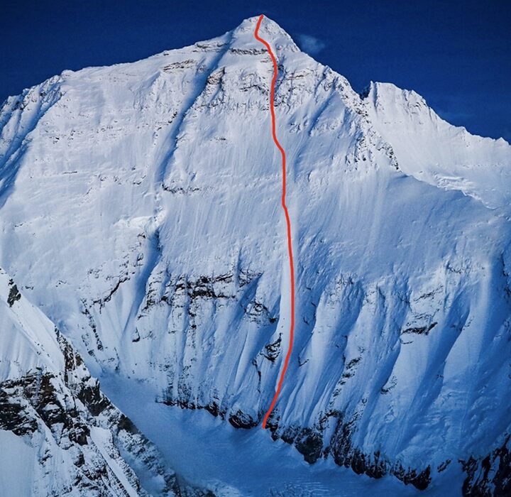The Hornbein Couloir.