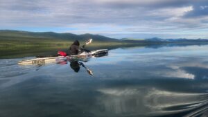 Kayaking between Black Tickle and Makkovik.
