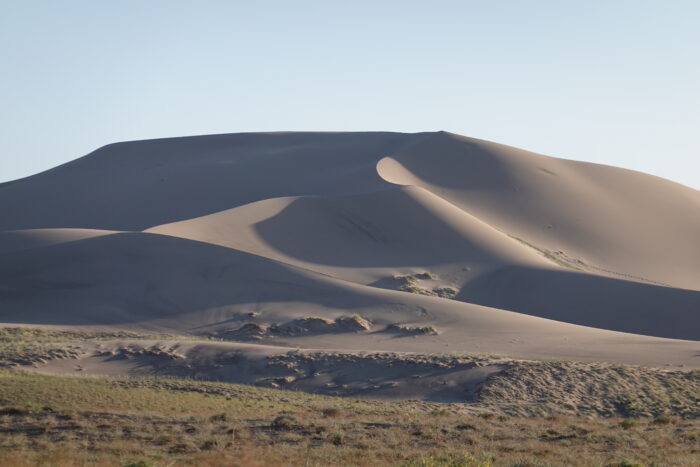 A large sand dune in Mongolia