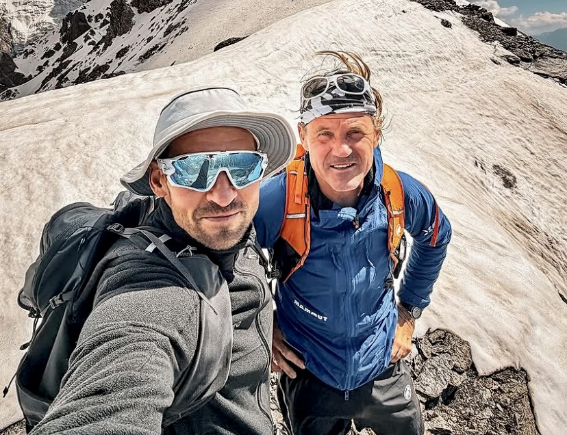 Tomas Petrecek (left) and Marek Holecek acclimatizing for their ambitious plan to open a new route on the Rupal Face of Nanga Parbat.