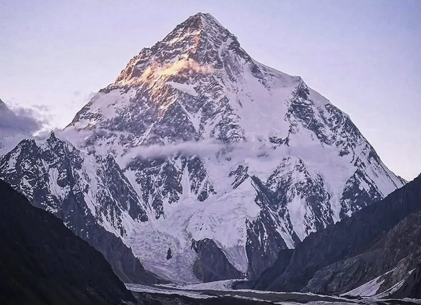 K2 at sunset.