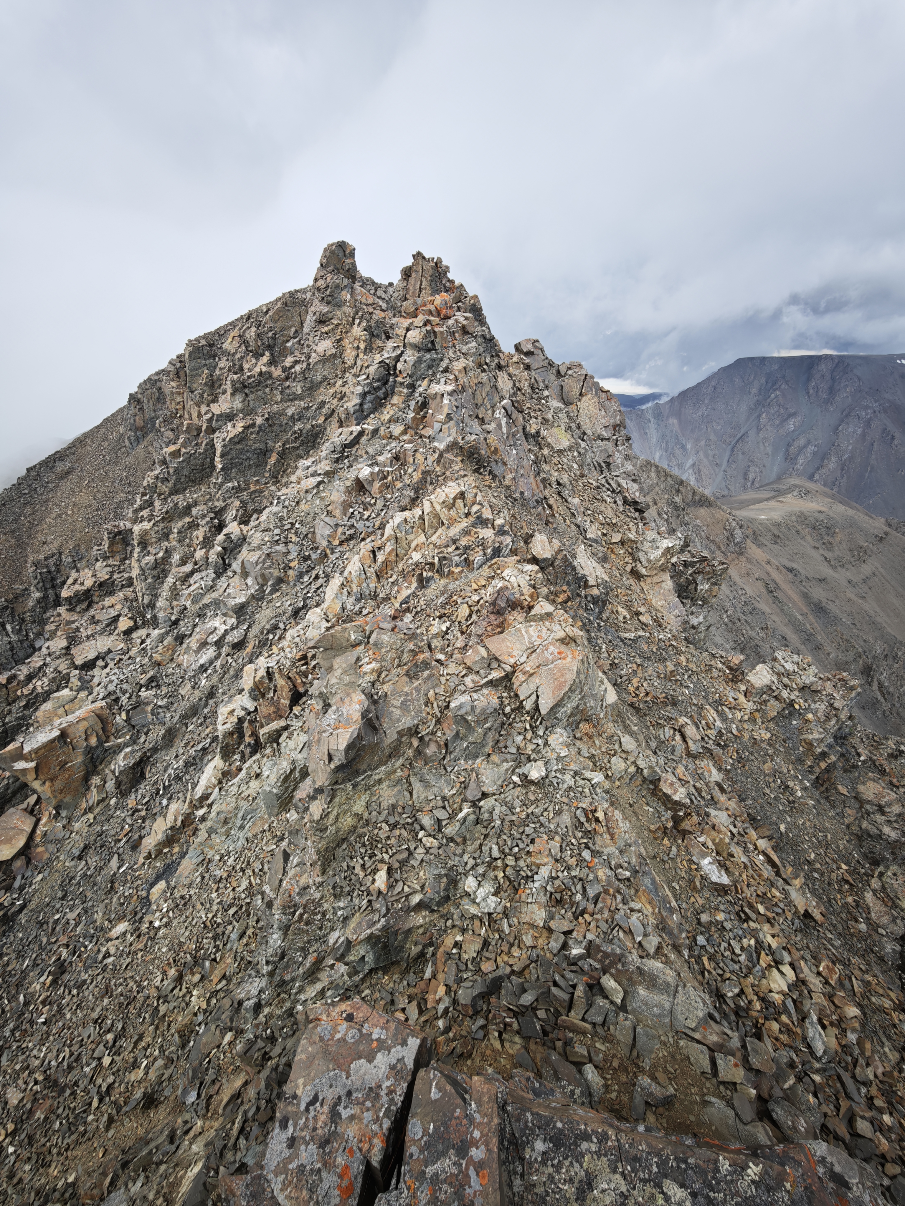 A rocky ridge.
