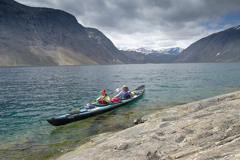 sea kayakers in northern waters