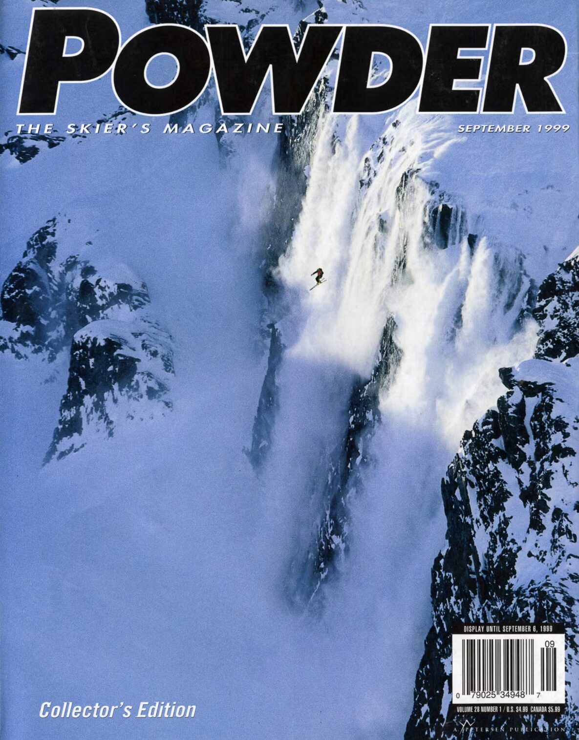 The iconic cover of POWDER Magazine Vol 28 Issue 1 (1999). Photo: POWDER/Dave Nagel